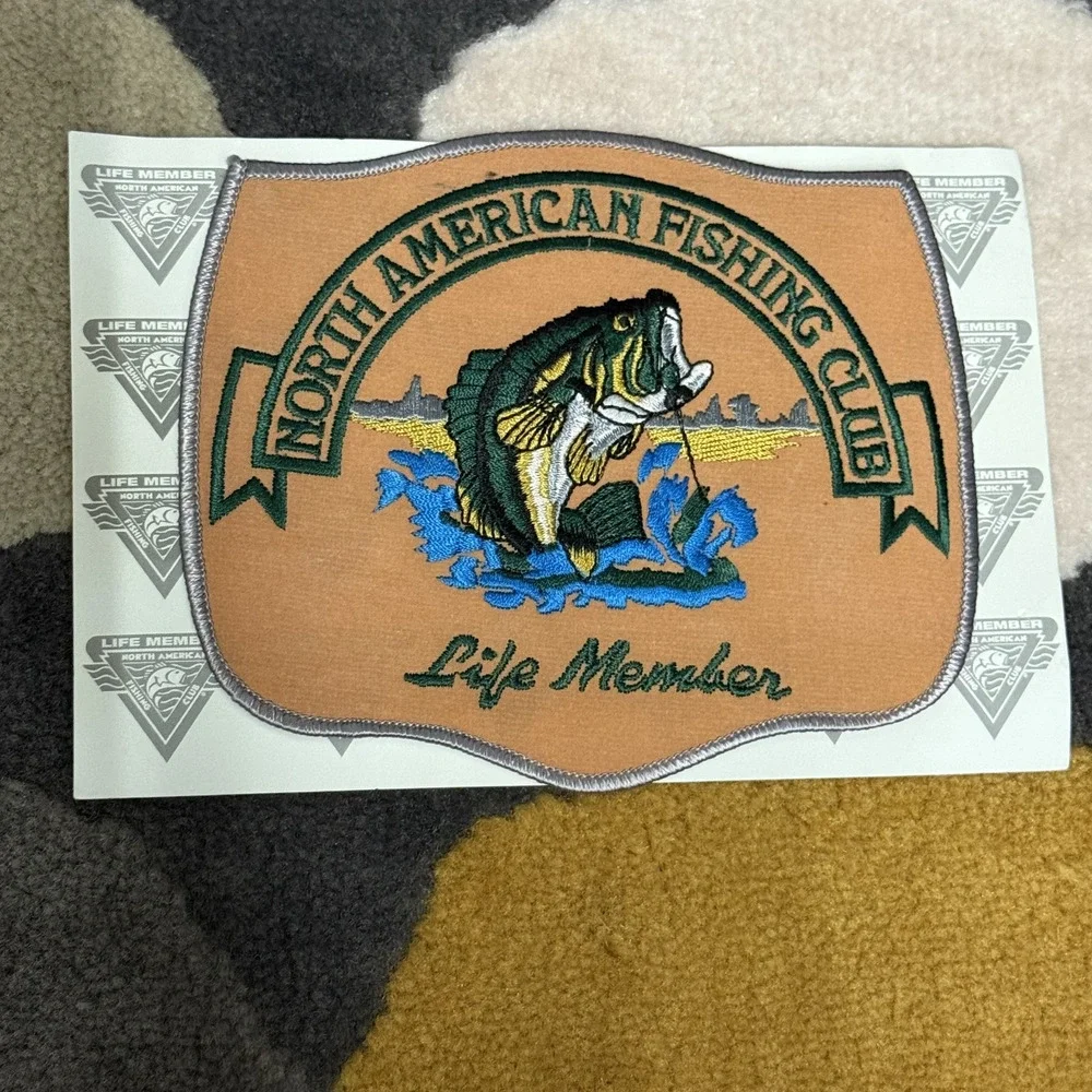 Vintage North American Fishing Club Life Member Patch 6